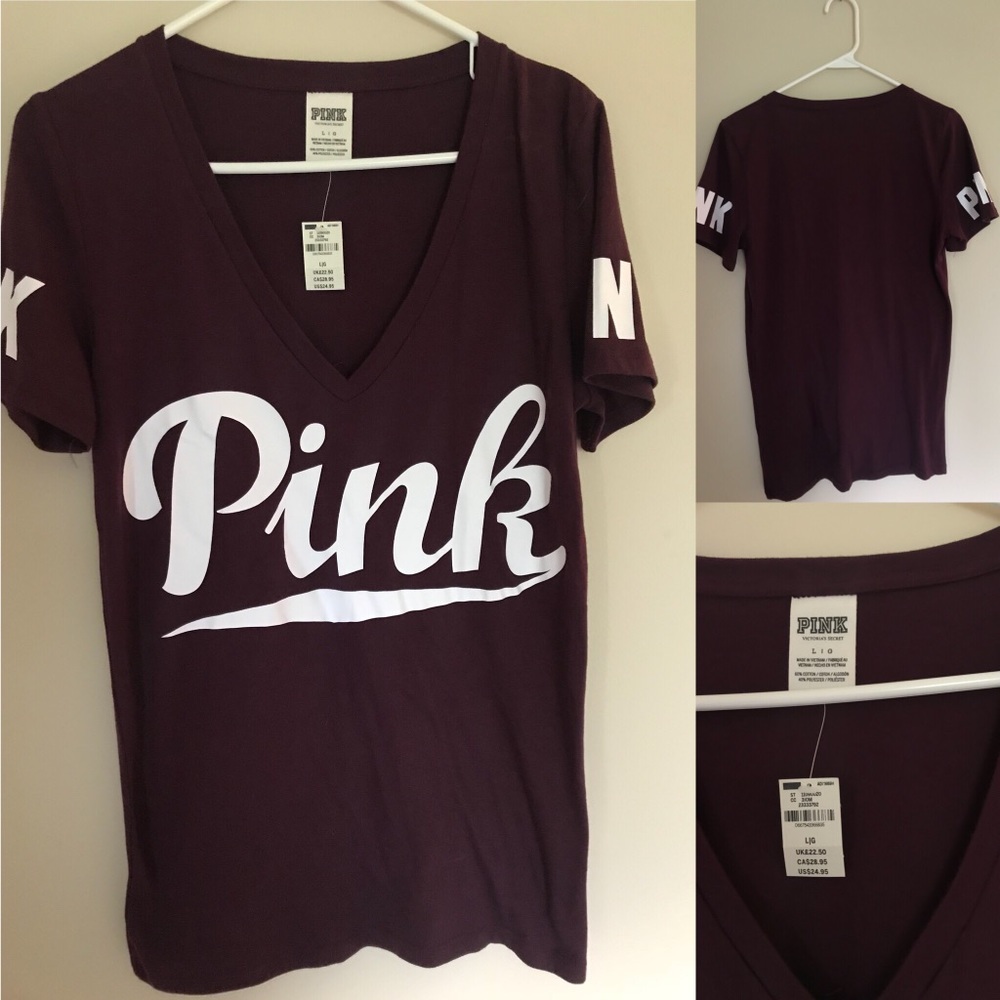 Pink vneck